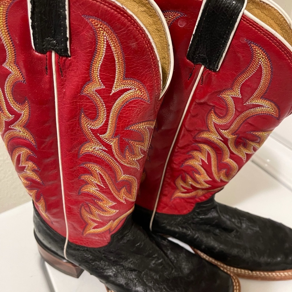 Justin ostrich boots